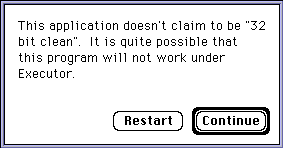Executor program is unclean