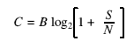  Shannon's Limit equation 