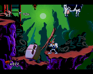 Earthworm Jim on the Acorn megadrive emulator