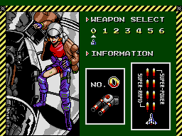 Aleste on the acorn port of fMSX
