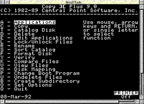 Screenshot of WOz running Copy ][ plus